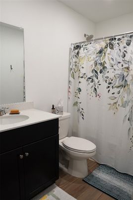 Bathroom, Interior, Wood Texture Flooring
