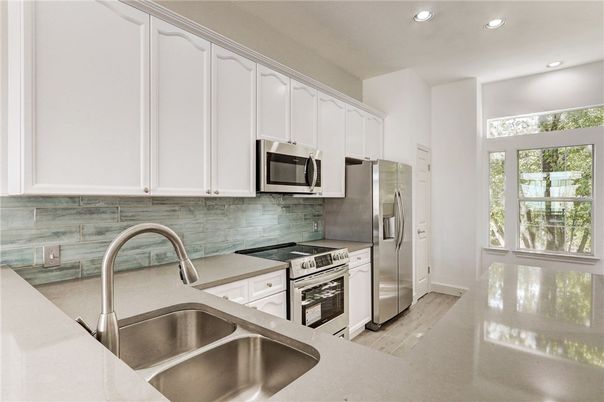 Interior, Kitchen, Recessed Lighting, Stainless Steel Appliances