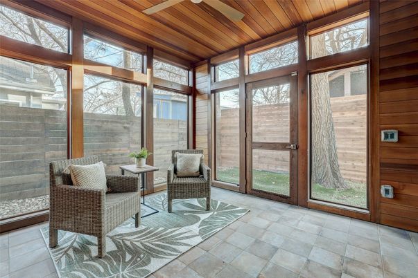 Interior, Sun Room, Wooden Ceilings, Wooden Walls