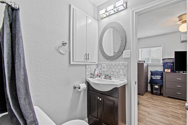 Bathroom, Interior, Wood Texture Flooring