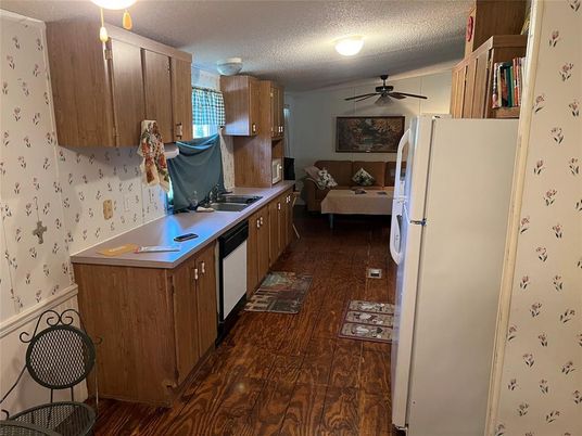 Interior, Kitchen, Wood Texture Flooring