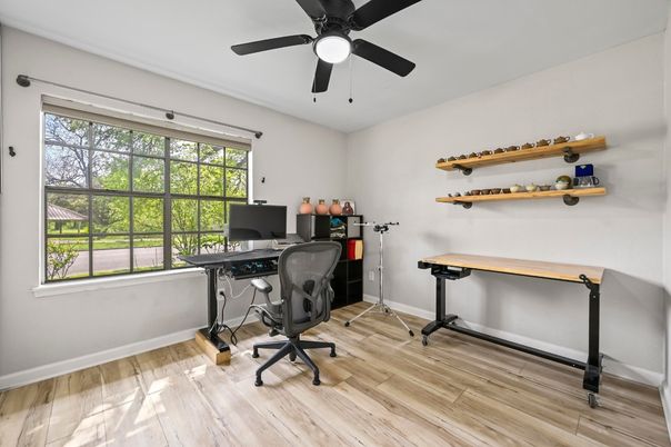 Home Office, Interior, Wood Texture Flooring