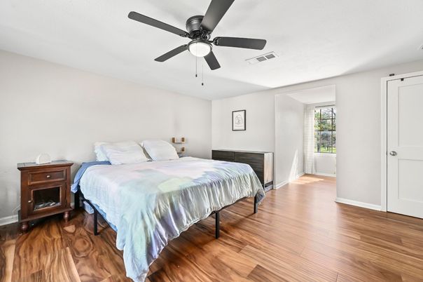 Bedroom, Interior, Wood Texture Flooring