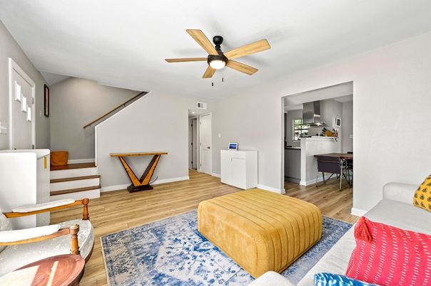Interior, Kitchen, Wood Texture Flooring