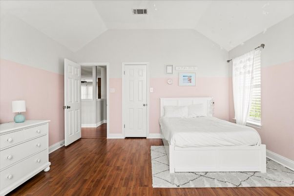 Bedroom, Interior, Wood Texture Flooring