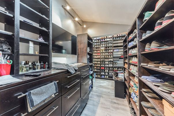 Interior, Walk-in Closets, Wood Texture Flooring