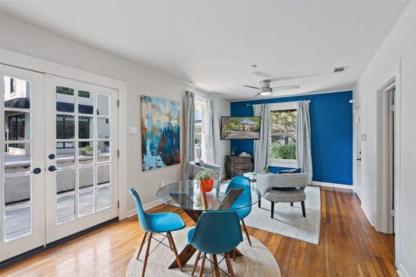 Dining room, Interior, Wood Texture Flooring