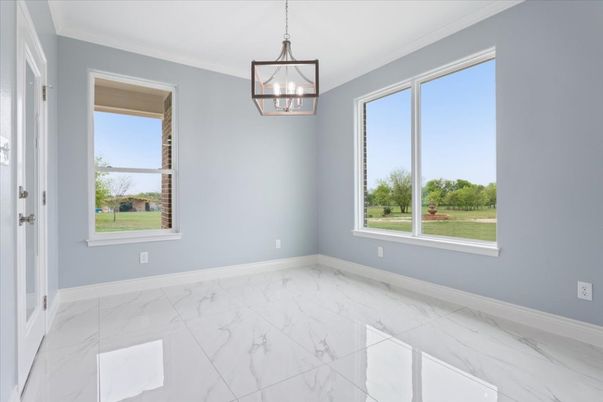 Empty room, Interior, Marble, Pendant Lights