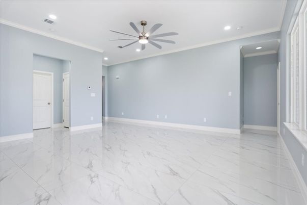 Empty room, Interior, Marble, Recessed Lighting