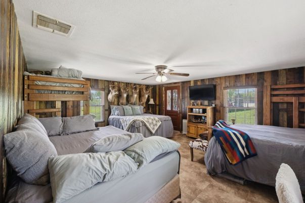 Bedroom, Interior, Wooden Walls