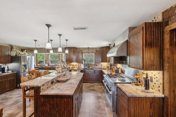 Interior, Kitchen, Pendant Lights, Stainless Steel Appliances