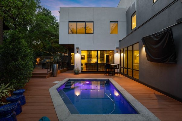 Exterior, Pool, Wood Texture Flooring