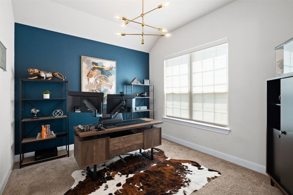 Home Office, Interior, Pendant Lights