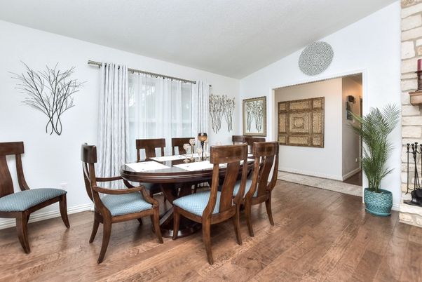 Dining room, Interior, Wood Texture Flooring