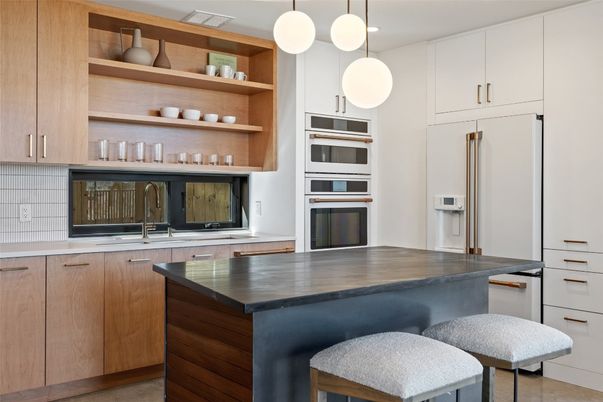 Interior, Kitchen, Pendant Lights, Stainless Steel Appliances