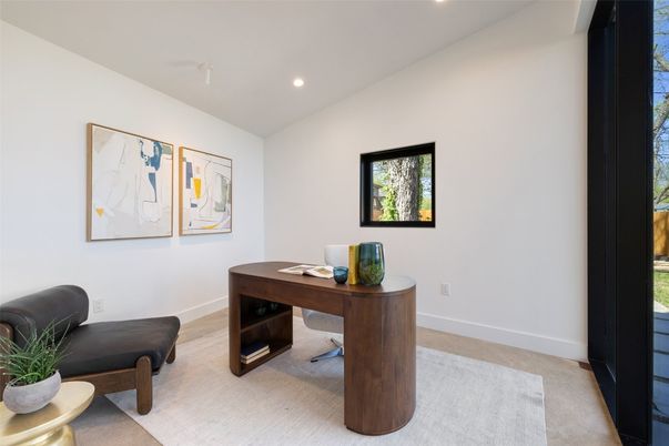 Home Office, Interior, Recessed Lighting