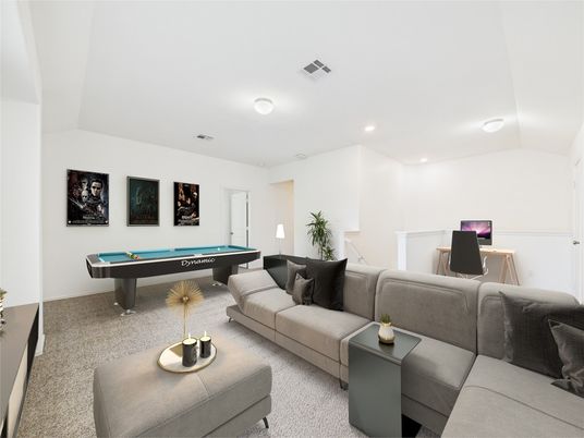 Billiard Table, Game Room, Interior, Living room, Recessed Lighting