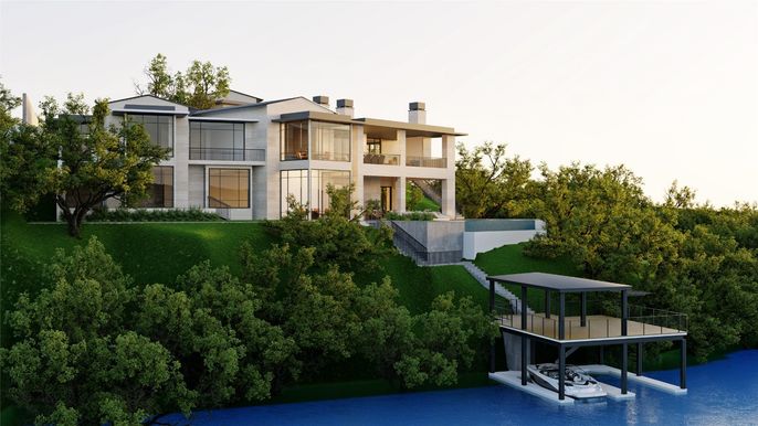 Backyard, Exterior, Facade, Modern