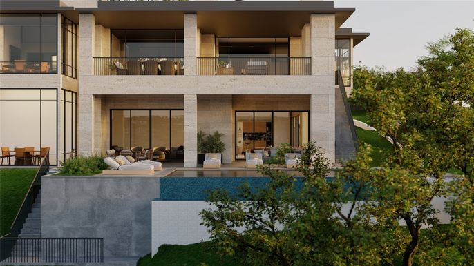 Exterior, Facade, Modern