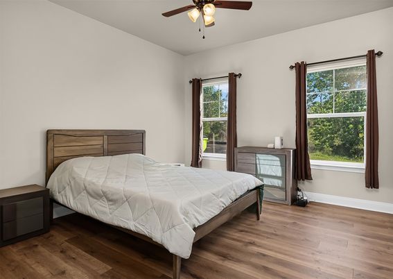 Bedroom, Interior, Wood Texture Flooring