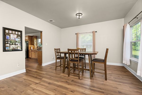Dining room, Interior, Wood Texture Flooring