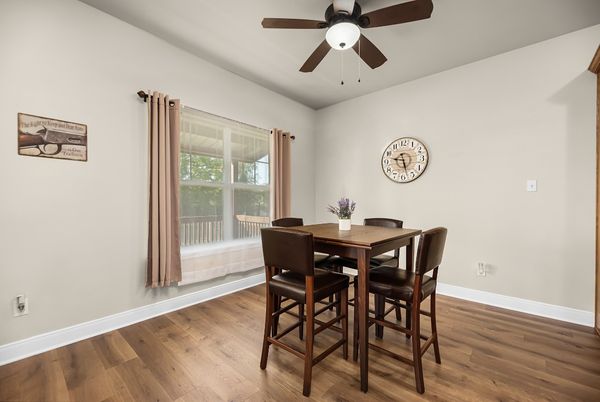 Dining room, Interior, Wood Texture Flooring
