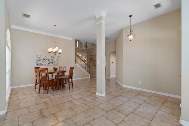 Chandelier, Dining room, Interior, Pendant Lights, Recessed Lighting