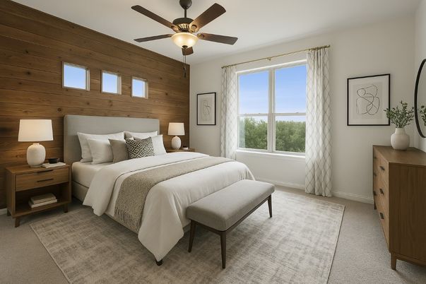 Bedroom, Interior, Wooden Walls
