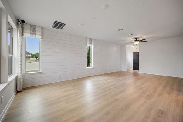 Empty room, Interior, Wood Texture Flooring