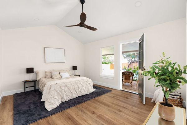 Bedroom, Interior, Wood Texture Flooring