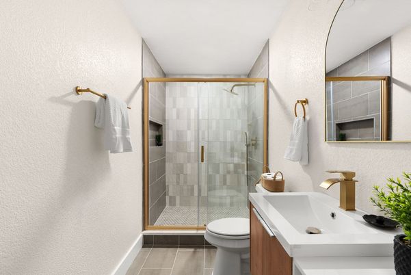Bathroom, Glass Shower, Interior