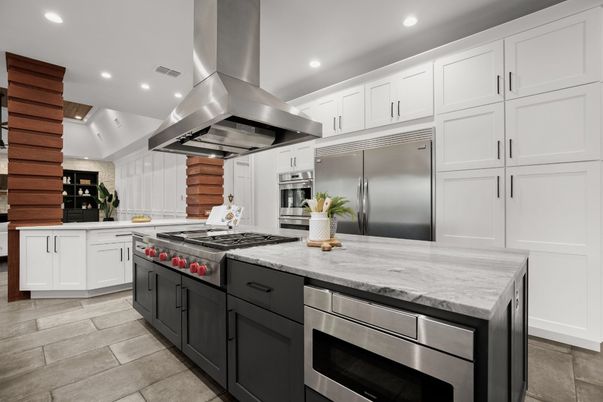 Interior, Kitchen, Recessed Lighting, Stainless Steel Appliances