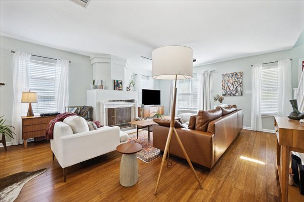 Fireplace, Interior, Living room, Wood Texture Flooring