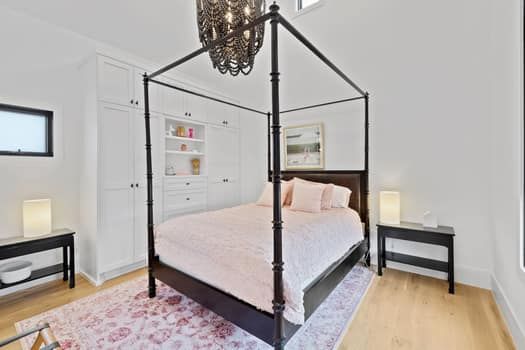 Bedroom, Interior, Wood Texture Flooring