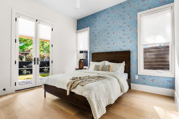 Bedroom, Interior, Wood Texture Flooring