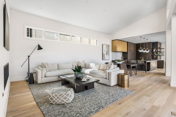 Dining room, Interior, Kitchen, Living room, Pendant Lights, Recessed Lighting, Wood Texture Flooring