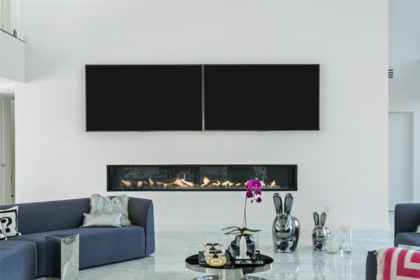 Fireplace, Interior, Living room, Marble