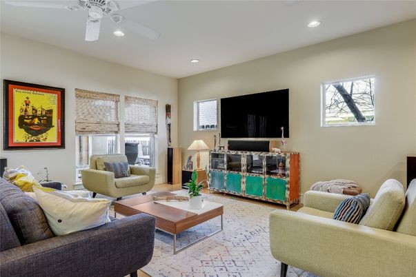 Interior, Living room, Recessed Lighting