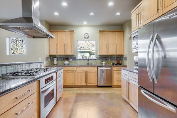 Interior, Kitchen, Recessed Lighting, Stainless Steel Appliances