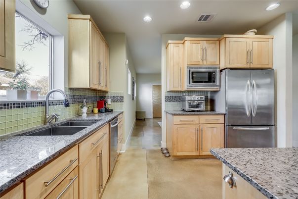 Interior, Kitchen, Recessed Lighting, Stainless Steel Appliances