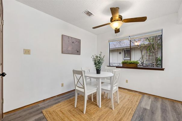 Dining room, Interior, Wood Texture Flooring