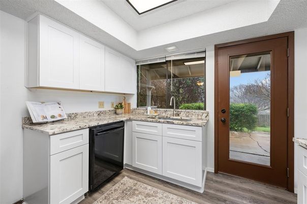Interior, Kitchen, Wood Texture Flooring