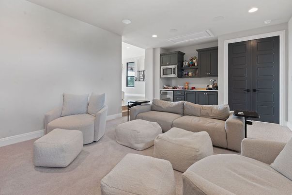 Interior, Living room, Recessed Lighting