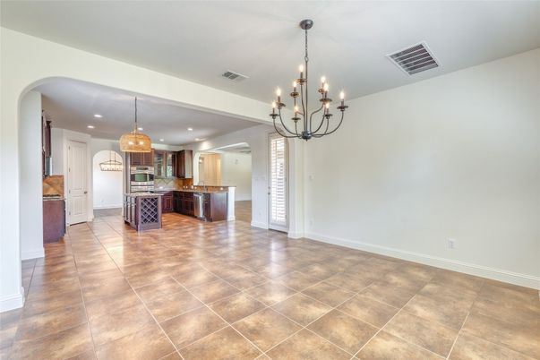 Chandelier, Empty room, Interior, Kitchen, Pendant Lights, Recessed Lighting
