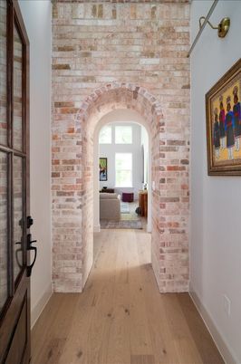 Fireplace, Interior, Living room, Stone Walls, Wood Texture Flooring