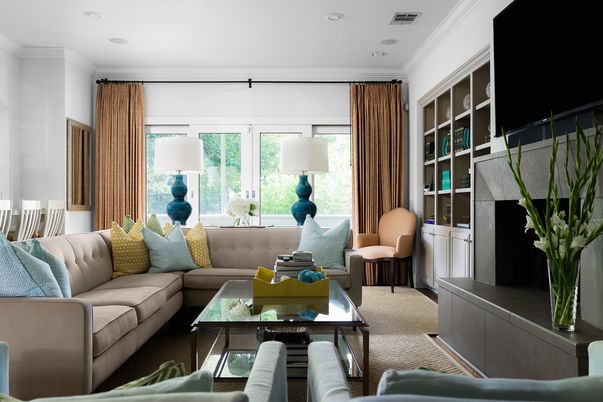 Interior, Living room, Recessed Lighting