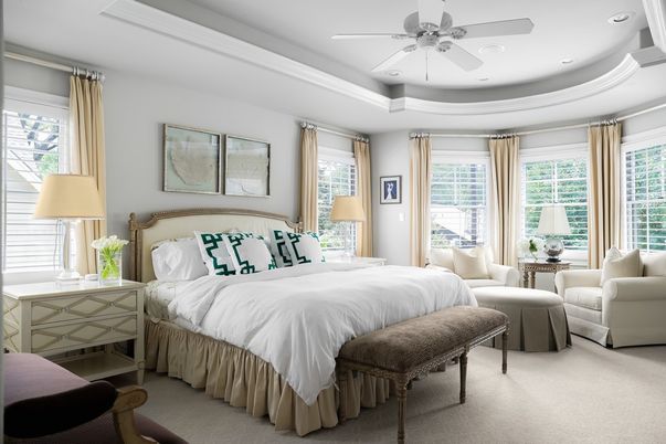 Bedroom, Interior, Recessed Lighting