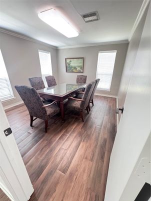Dining room, Interior, Wood Texture Flooring