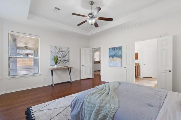 Bedroom, Interior, Wood Texture Flooring