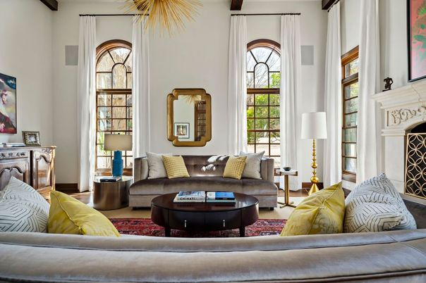 Fireplace, Interior, Living room, Wooden Beams, Wood Texture Flooring